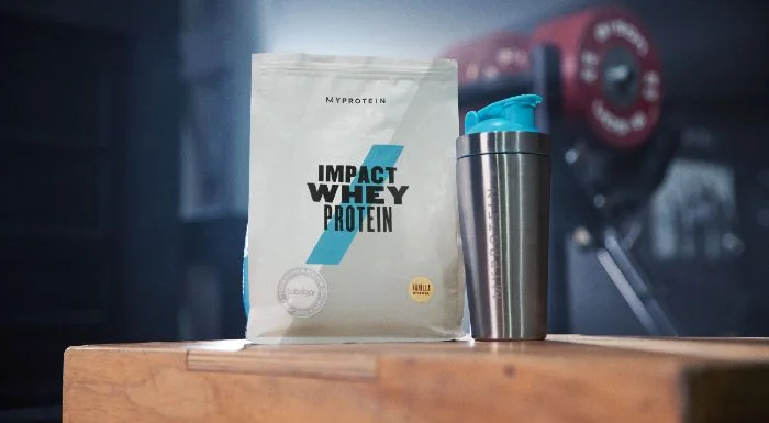 protein shake with milk or water