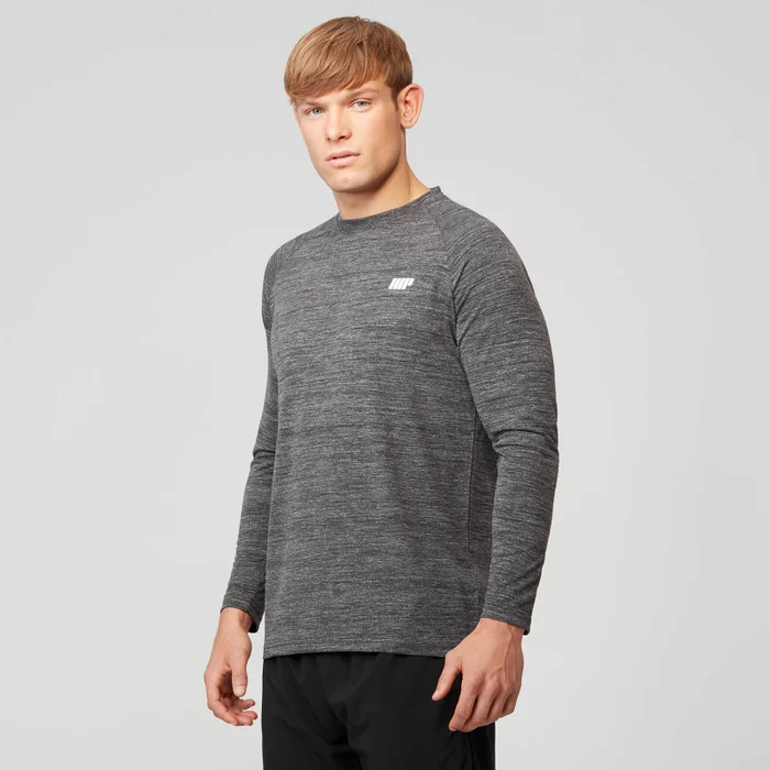Performance Long Sleeve Top - Charcoal Marl