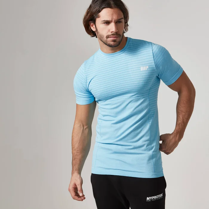 Myprotein Heren Naadloos T-shirt Zwart Mergel