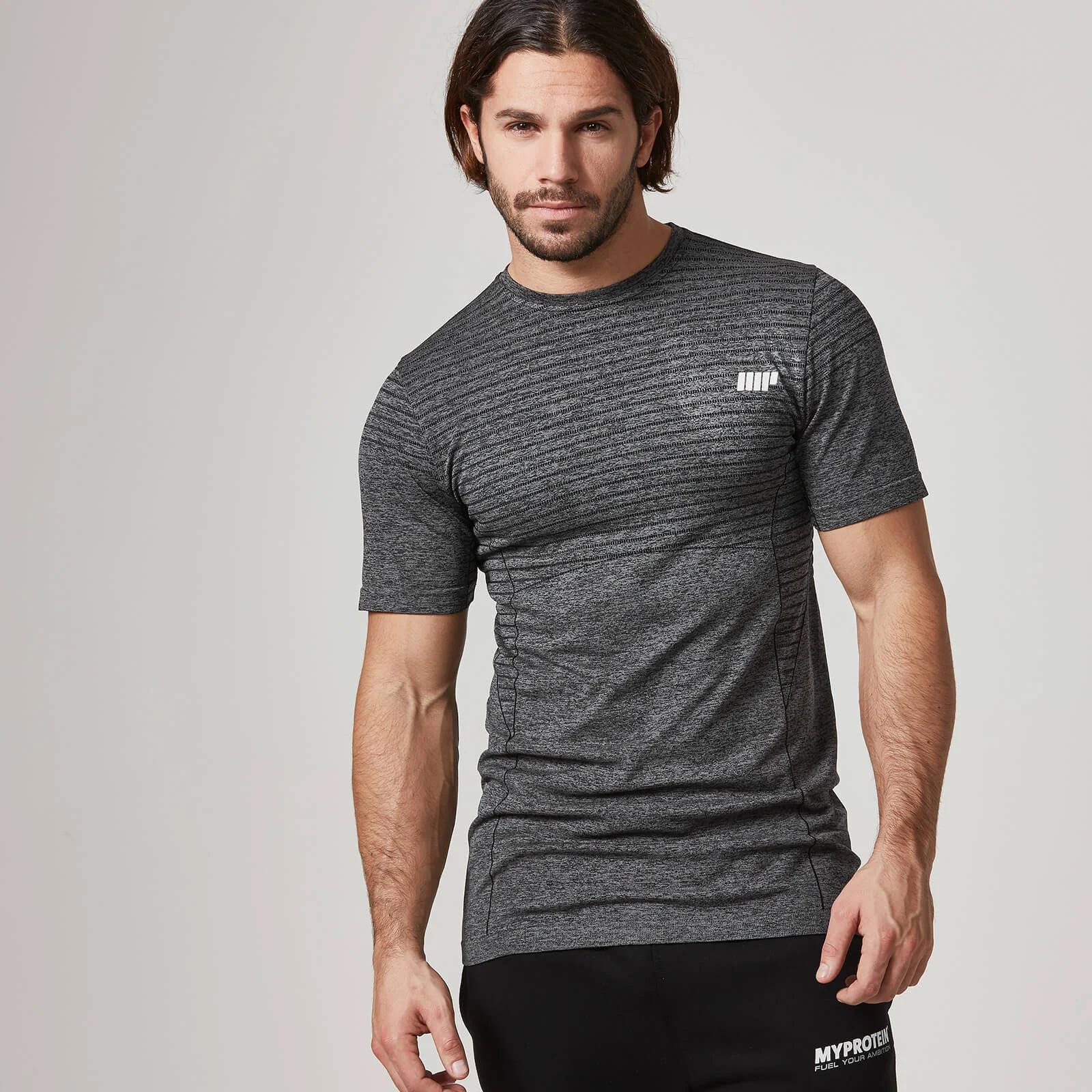 Myprotein Heren Naadloos T-shirt - S - Zwart Afbeelding 1