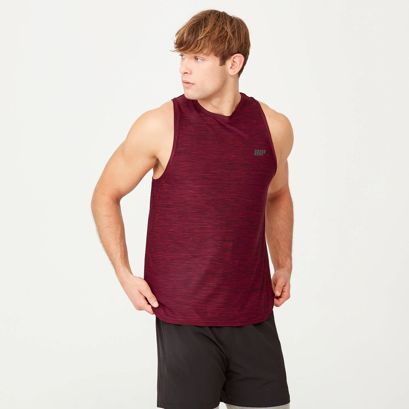 Myprotein Dry-Tech Infinity Tank - Red Marl - S - Red Marl Afbeelding 1