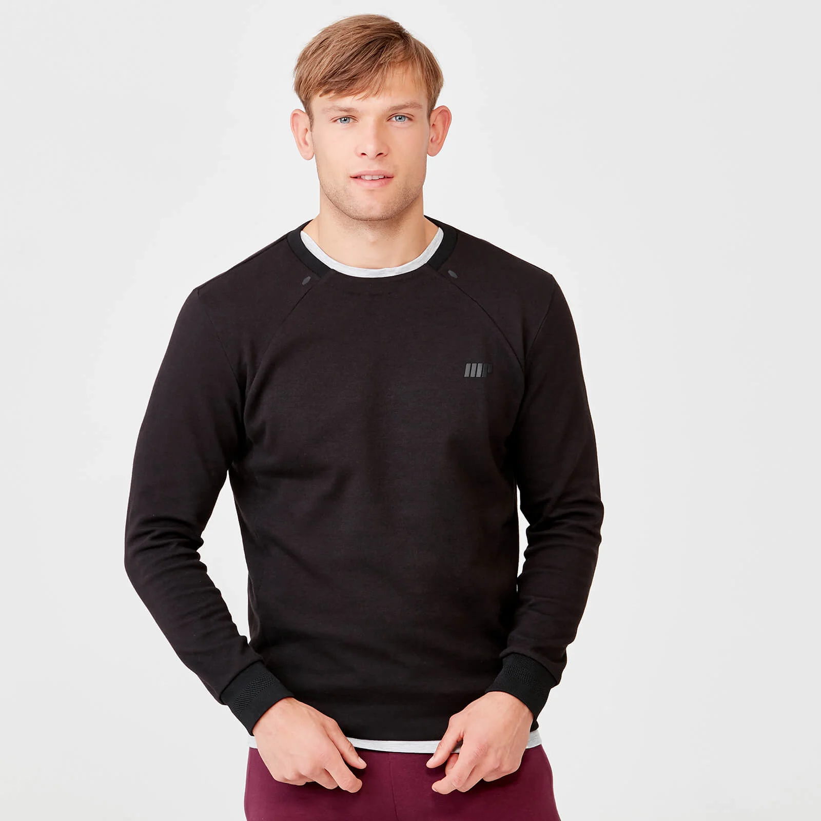 Myprotein Pro-Tech Crew Neck Sweatshirt 2.0 - S - Zwart Afbeelding 1