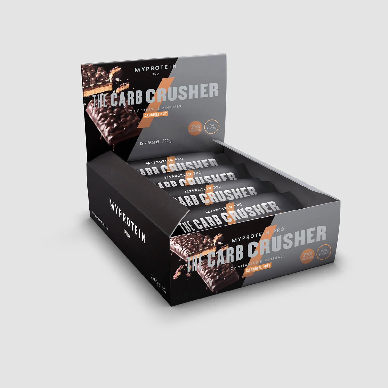 THE Carb Crusher - 12 x 60g - Karamel Noot Afbeelding 1