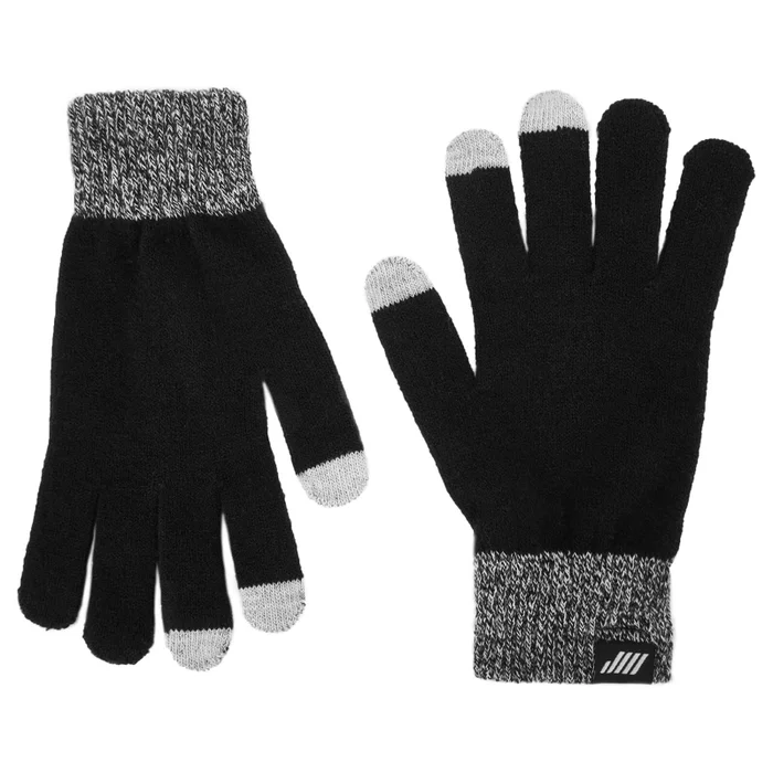 Gebreide handschoenen (zwart)