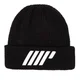 Gebreide beanie (zwart)