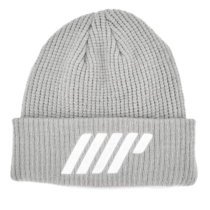 Gebreide beanie (grijs)