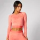 Naadloze Inspire Crop Top - Hot Coral