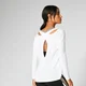Split Long-Sleeve T-Shirt - Wit