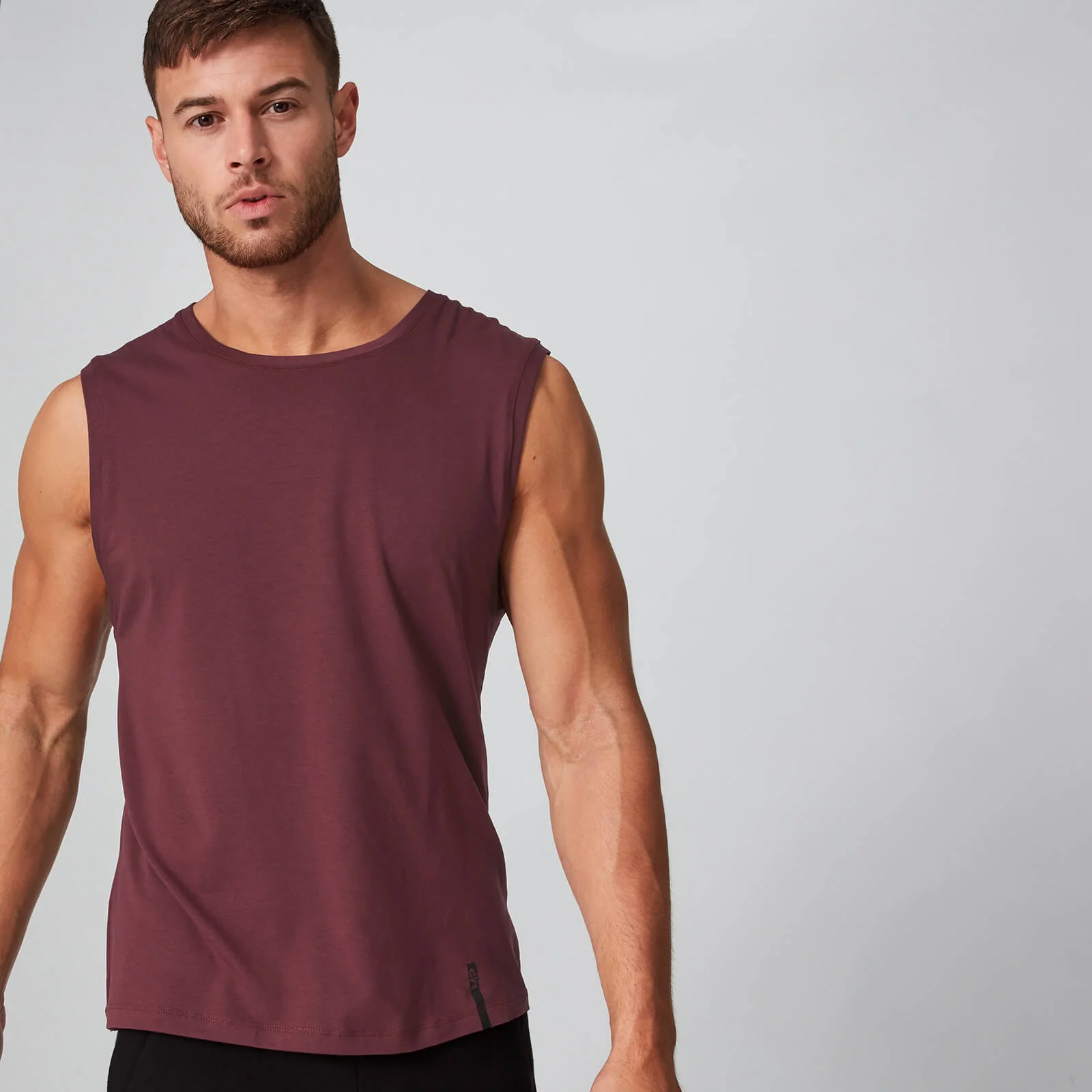 Luxe Classic Sleeveless T-Shirt - Oxblood - XS Afbeelding 1