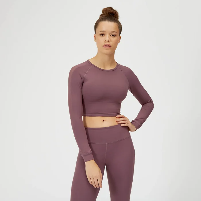 Power mesh crop top