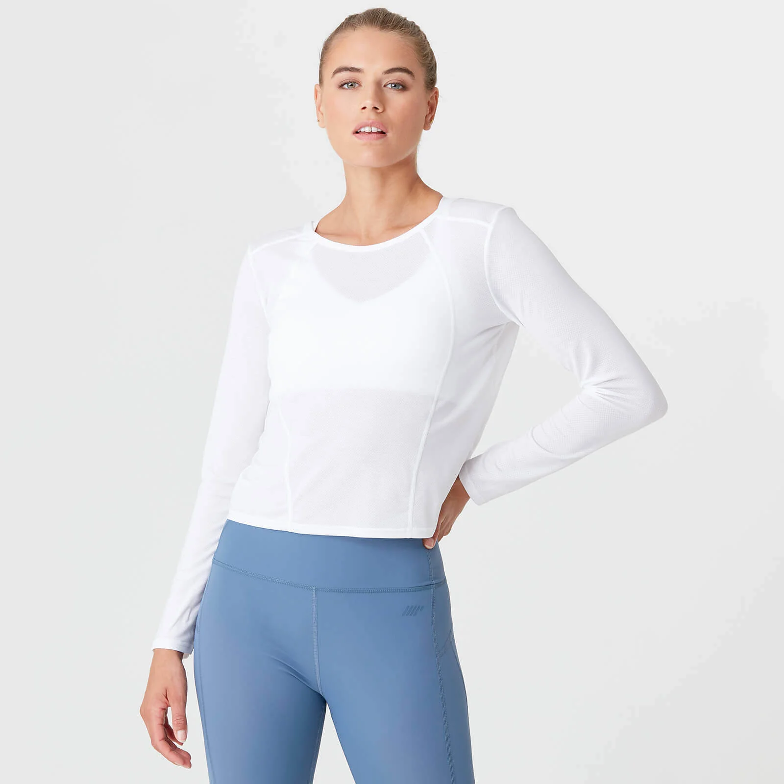 Myprotein Dry Tech Long Sleeve T-Shirt - White - XS Afbeelding 1