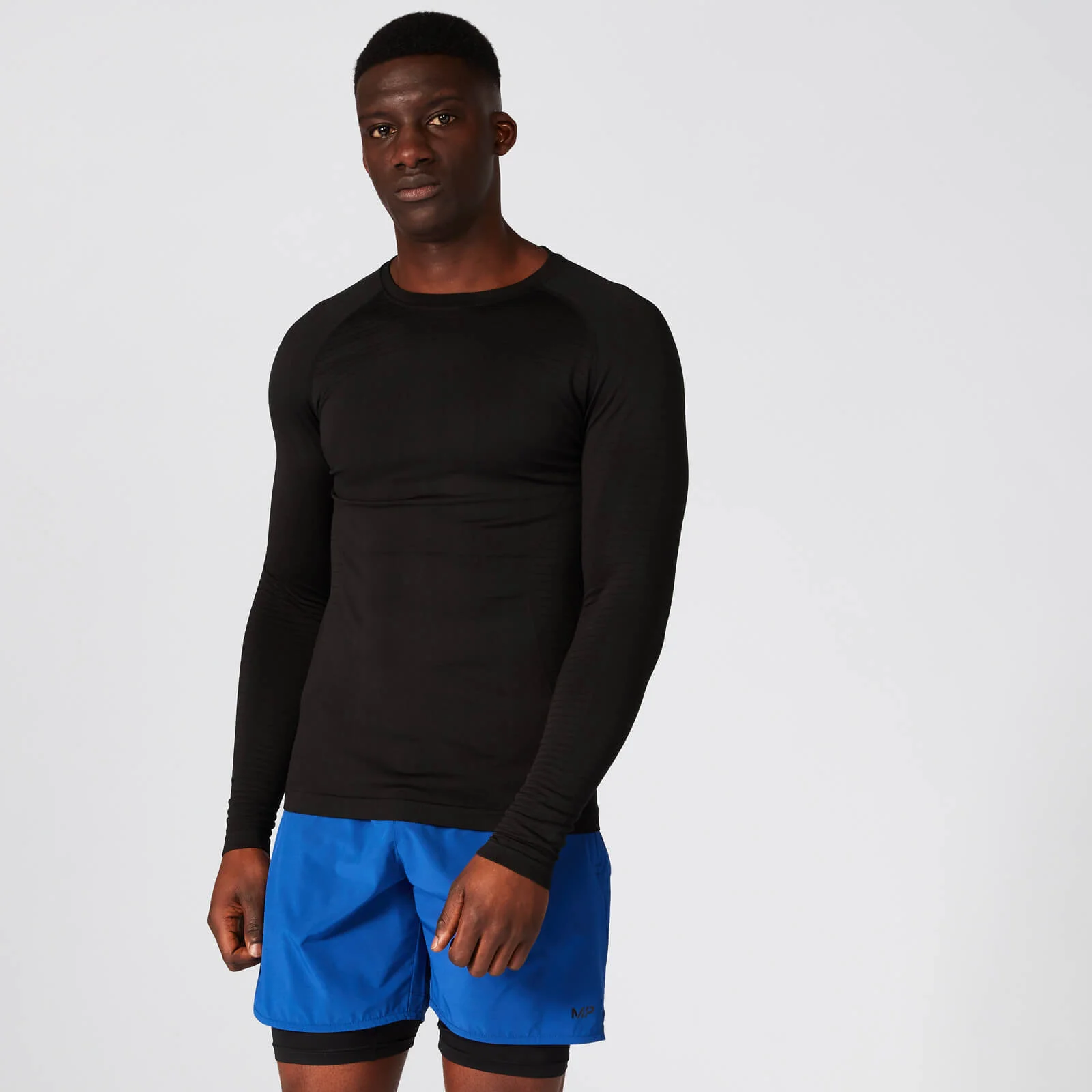 MP Elite Seamless Long Sleeve Top - Black - XS Afbeelding 1