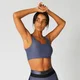 Metallic Asymmetric Sport BH — Navy