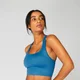 Shape Naadloze Cross-Strap BH — Blue