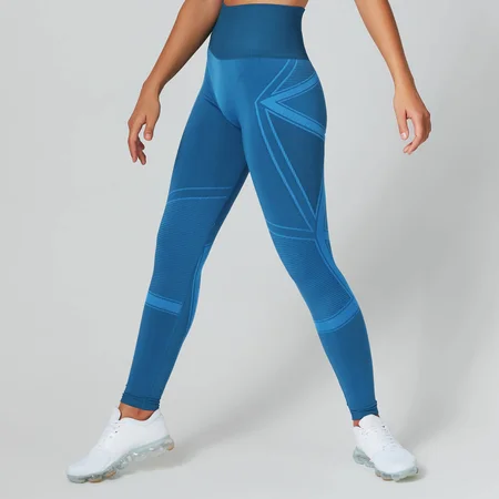 Impact Seamless Leggings - Marineblauw
