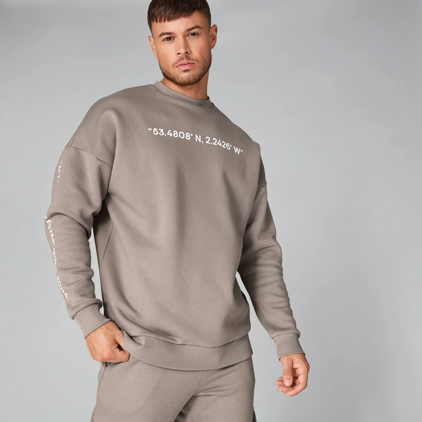 Coordinates Sweatshirt - Grey - XS Afbeelding 1