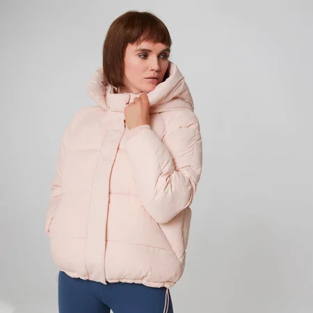 Cropped Puffer - Roze