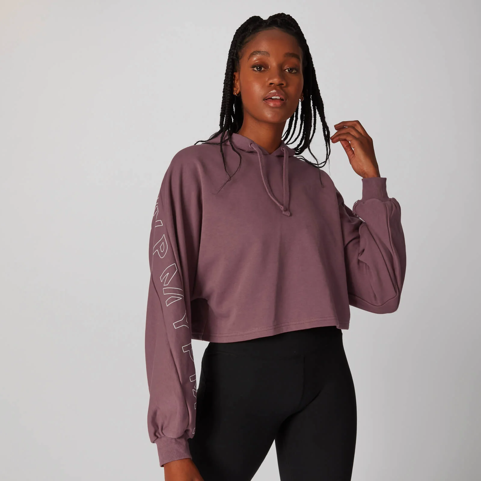 Icon Cropped Hoodie - Roze - XS Afbeelding 1