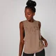 Drop Armhole Logo Vest - Bruin