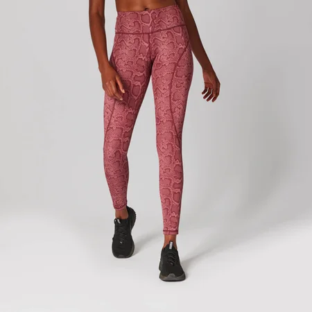 Snake Print Leggings - Roze