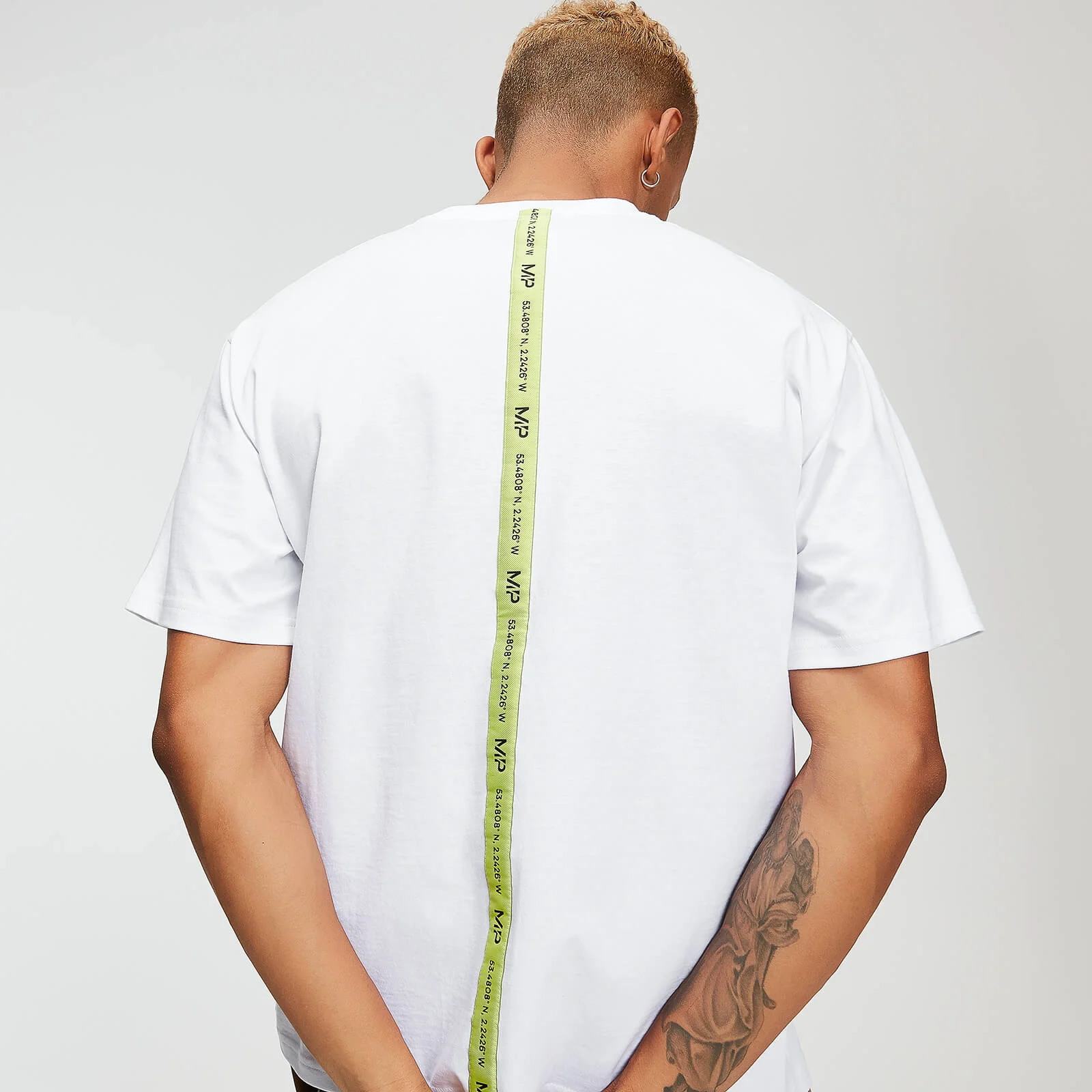 MP Men's Rest Day Tape T-Shirt - White - XS Afbeelding 1