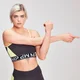 MP Dames Colour Block Branded Crop Top - Slate