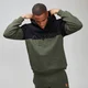 Rest Day Split Overhead Hoodie - Legergroen