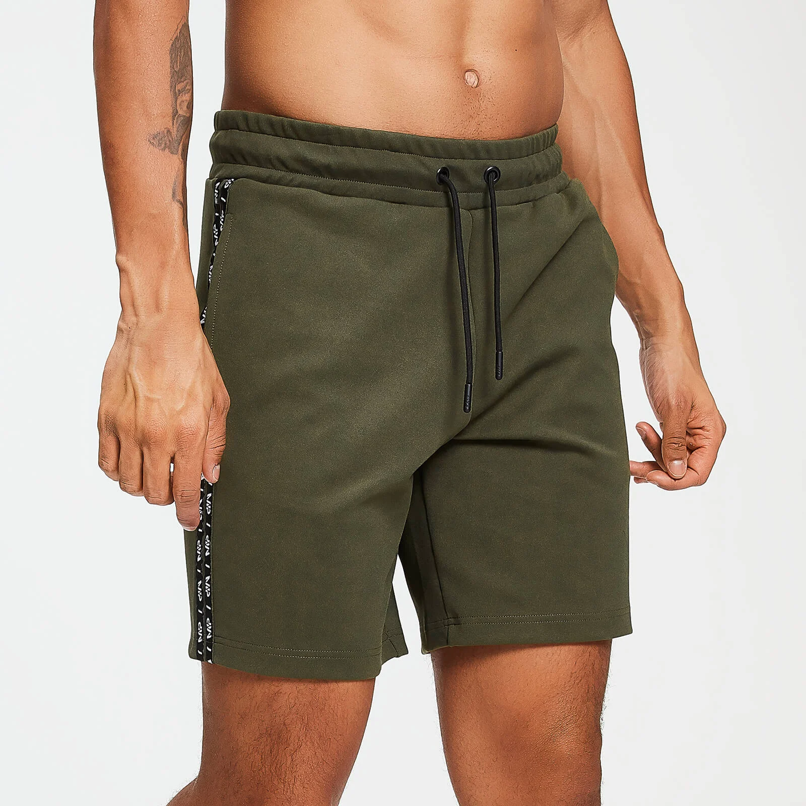 Double Tape Tricot Shorts - Legergroen - XS Afbeelding 1