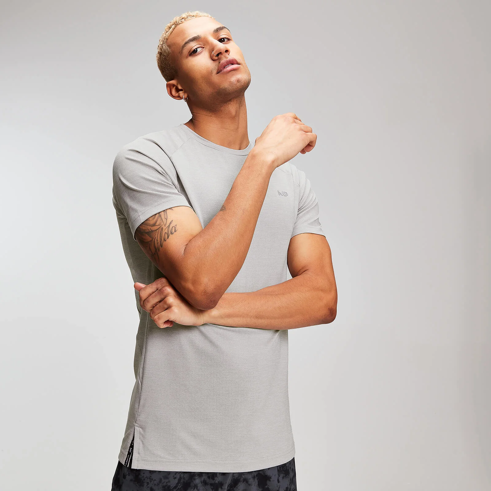 MP Training Heren T-Shirt - Chrome-Marl - XS Afbeelding 1