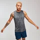 MP Training Heren Distressed Drop Armhole Tank Top - Carbon