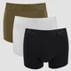 Heren 2 Pack Sports Boxer - Zwart/Kaki/Wit