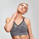 MP Space Dye Naadloze Dames Sportbh - Zwart