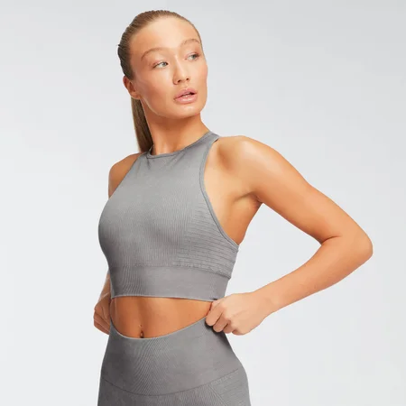 Acid Wash Seamless Bra - High Rise