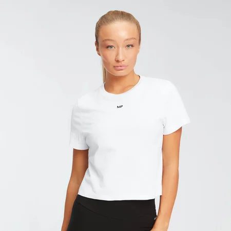 MP Essentials cropped T-shirt voor dames - Wit