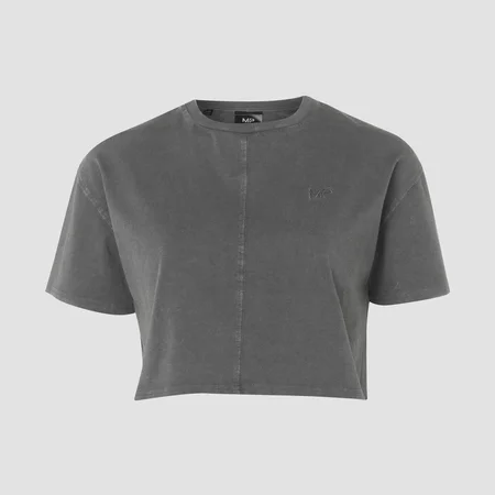 MP Women's Raw Training Cropped T-Shirt - Carbon