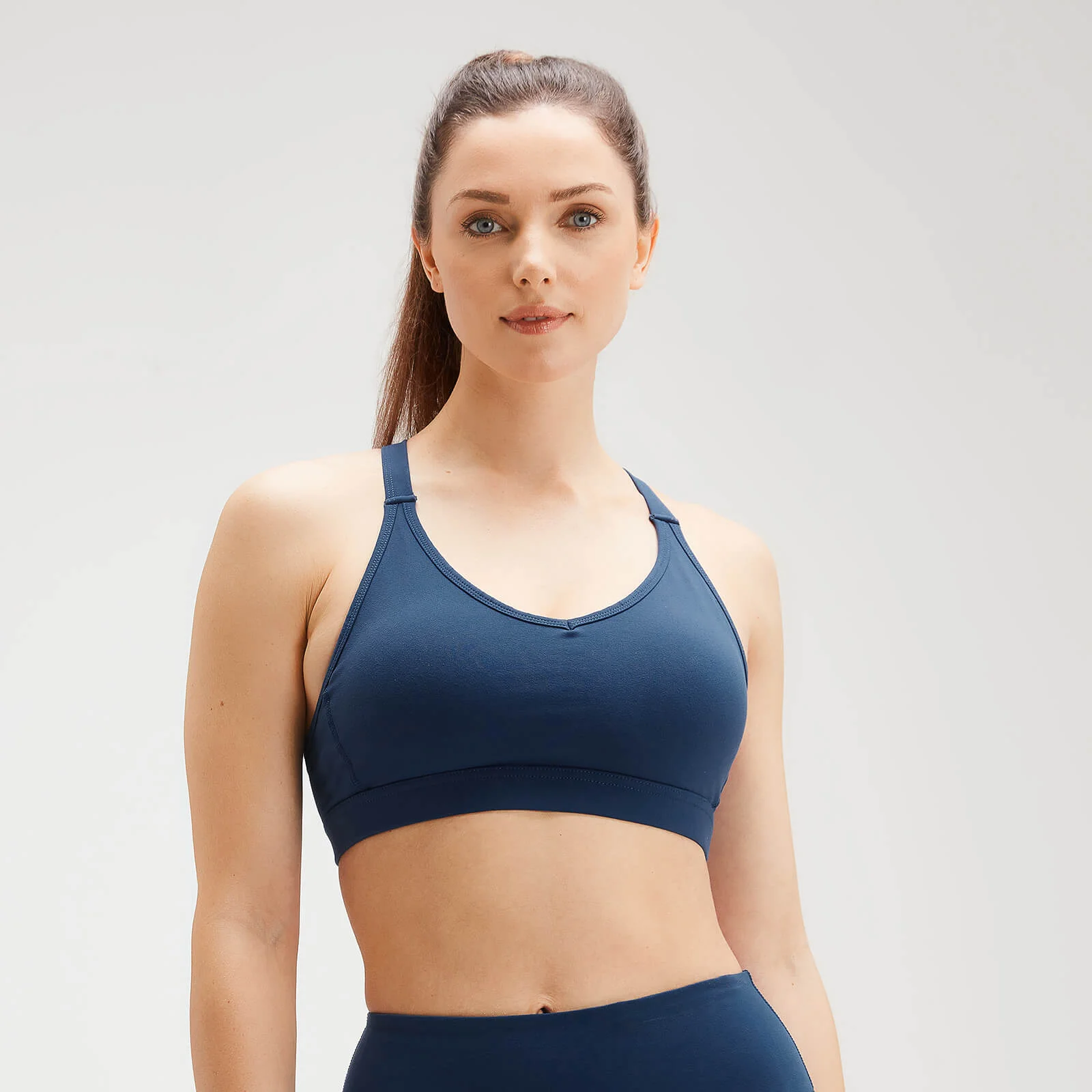 MP Women's Power Mesh Sports Bra - Dark Blue - XXS Afbeelding 1