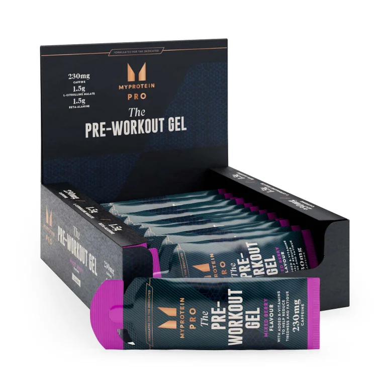 Pre-Workout Gel - 12 x 50g - Gemixte Bessen