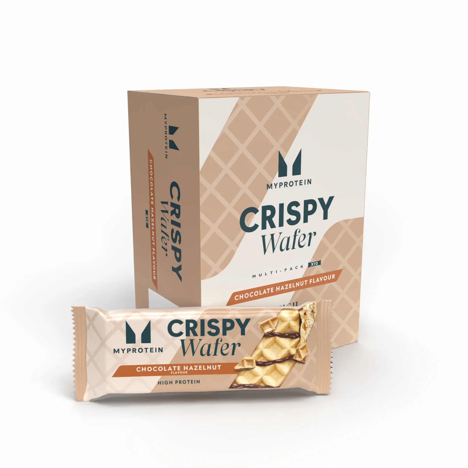 Eiwitwafel - 10Repen - Chocolade Hazelnoot Afbeelding 1