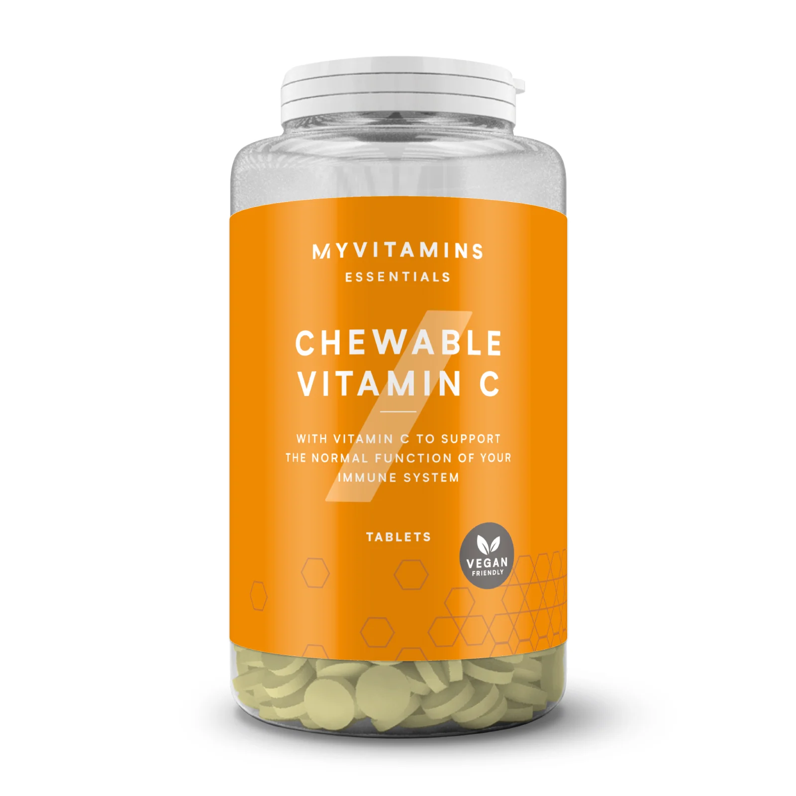 Kauwbare Vitamine C Tabletten - 60tabletten - Sinaasappel Afbeelding 1