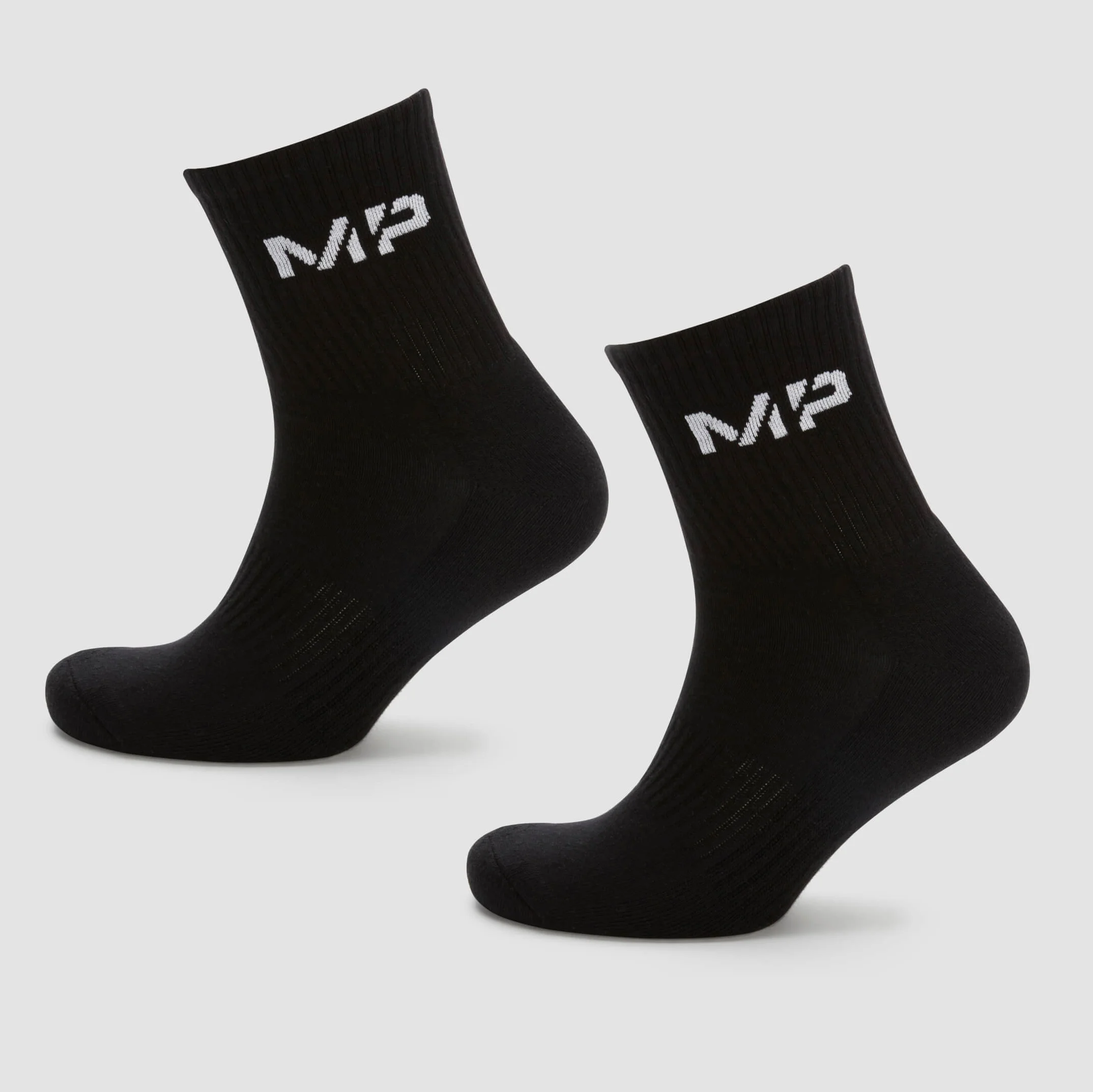 MP Men's Essentials Crew Sokken - Zwart (2-pack) - UK 6-8 Afbeelding 1