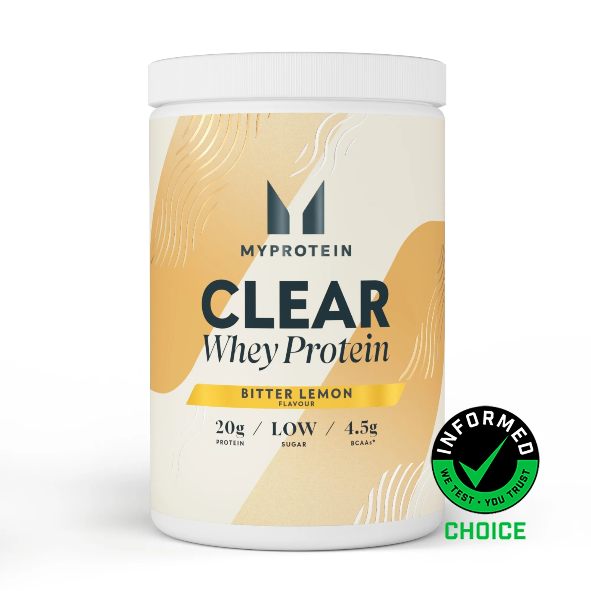Clear Whey Isolate - 500g - 20servings - Bitter Lemon Afbeelding 1