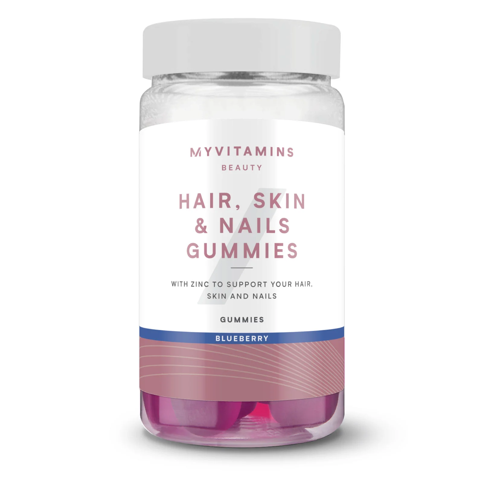 Haren, huid en nagelgummy's - 60 Gummies - 30servings - Nieuw - Bosbessen Afbeelding 1