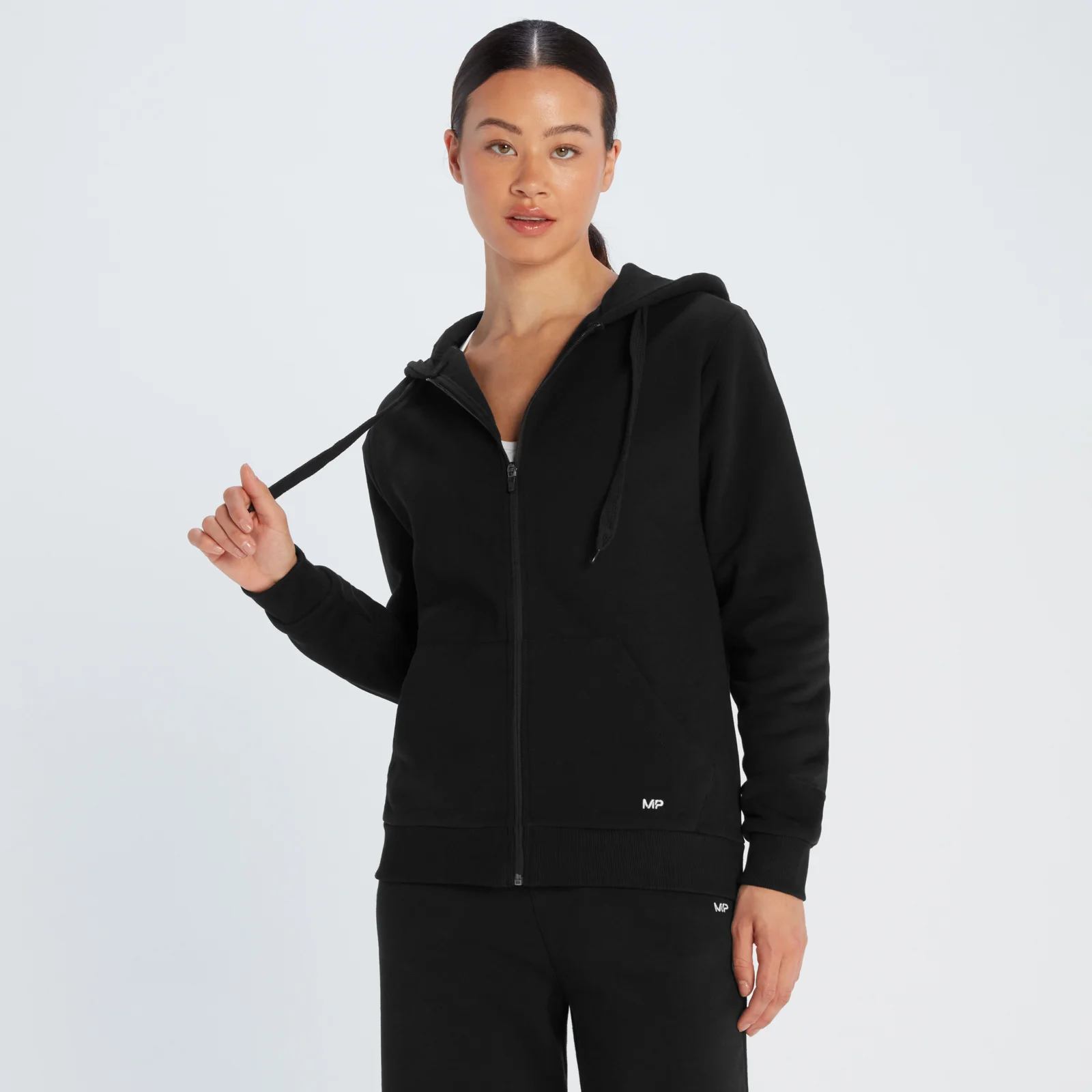 MP Essentials hoodie met rits voor dames - Zwart - XS Afbeelding 1