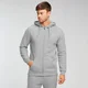 MP hoodie voor heren met rits - Grijs gemêleerd