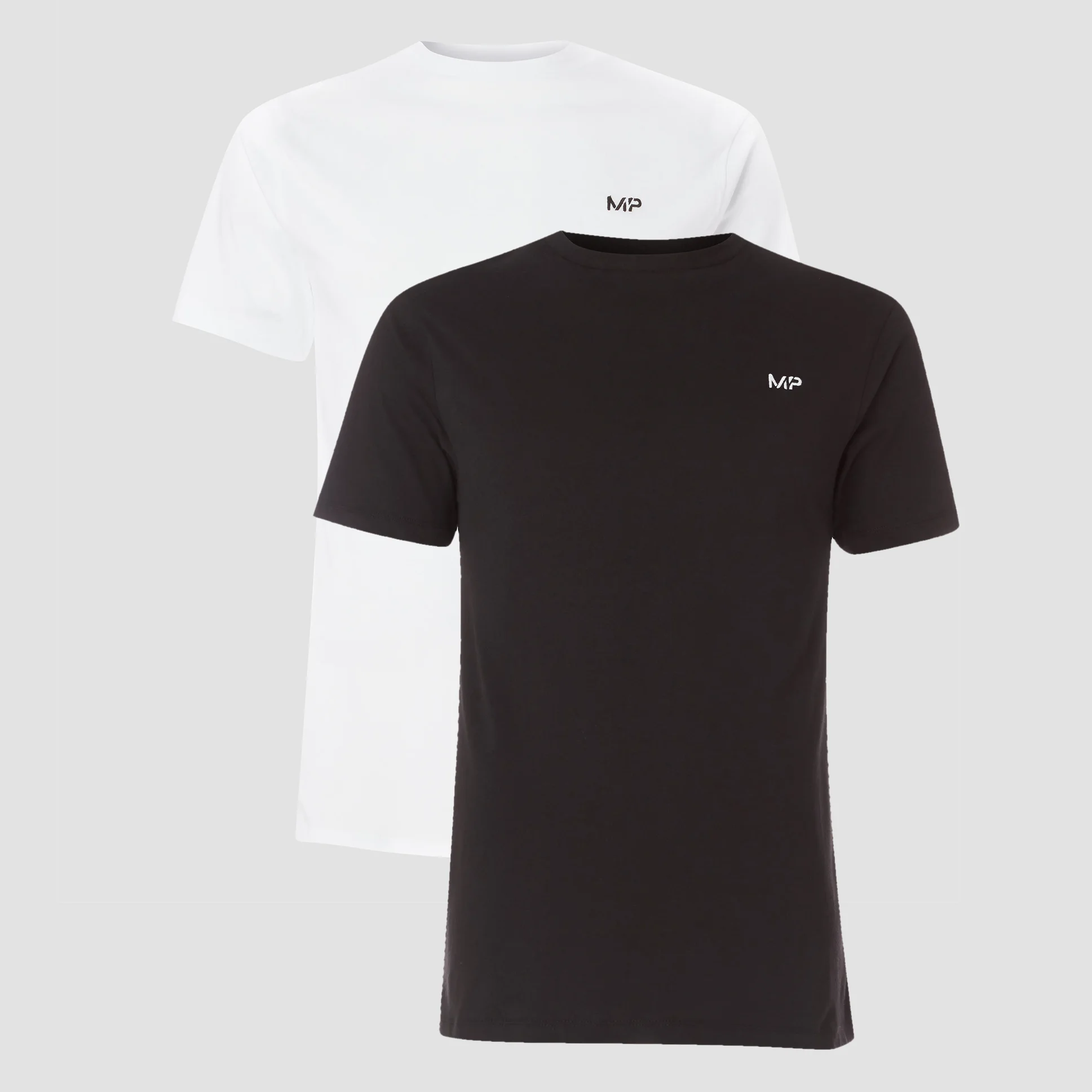MP 2 Pack Mannen T-Shirt - Black/White - XXS Afbeelding 1