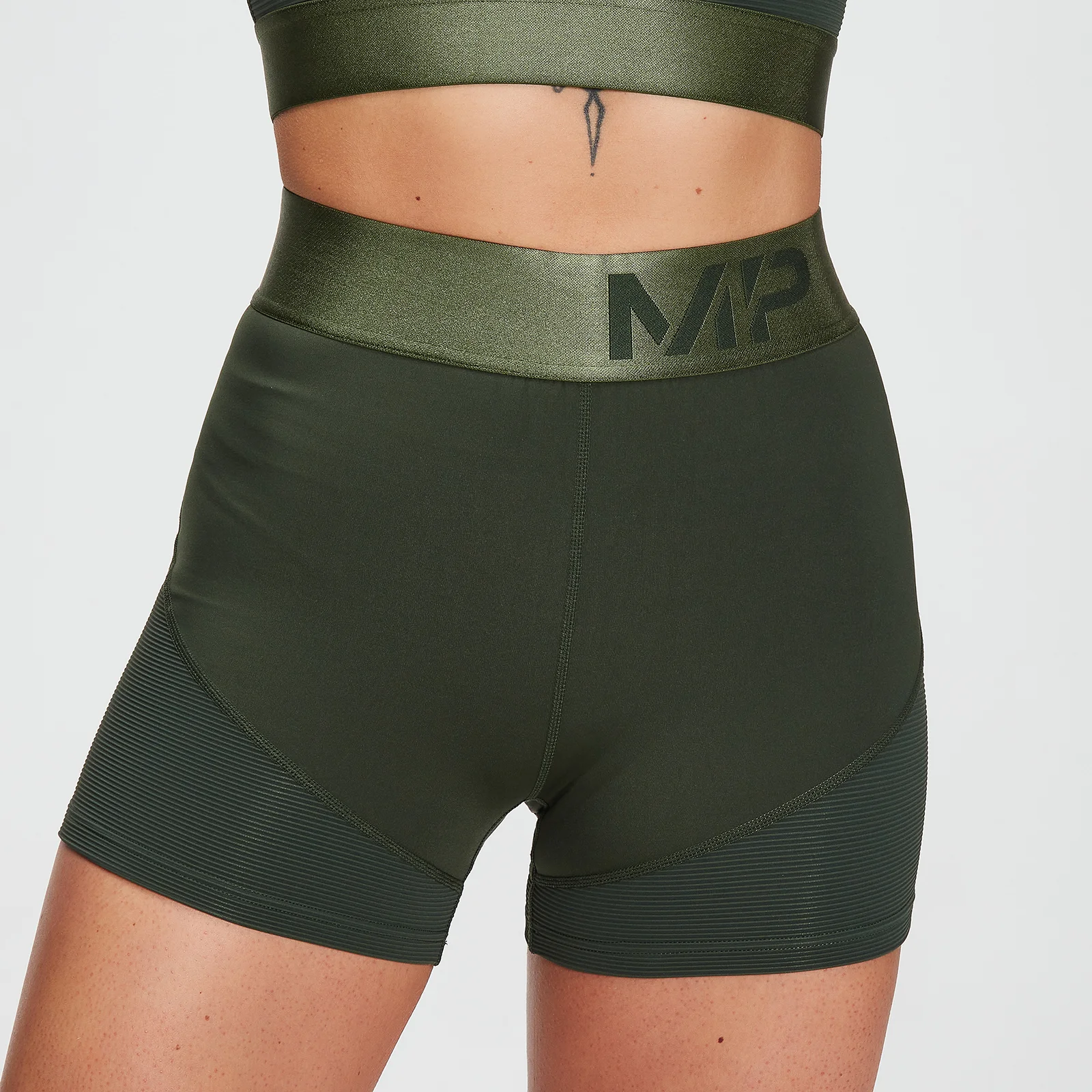 MP Adapt getextureerde shorts - Donkergroen - XXS Afbeelding 1