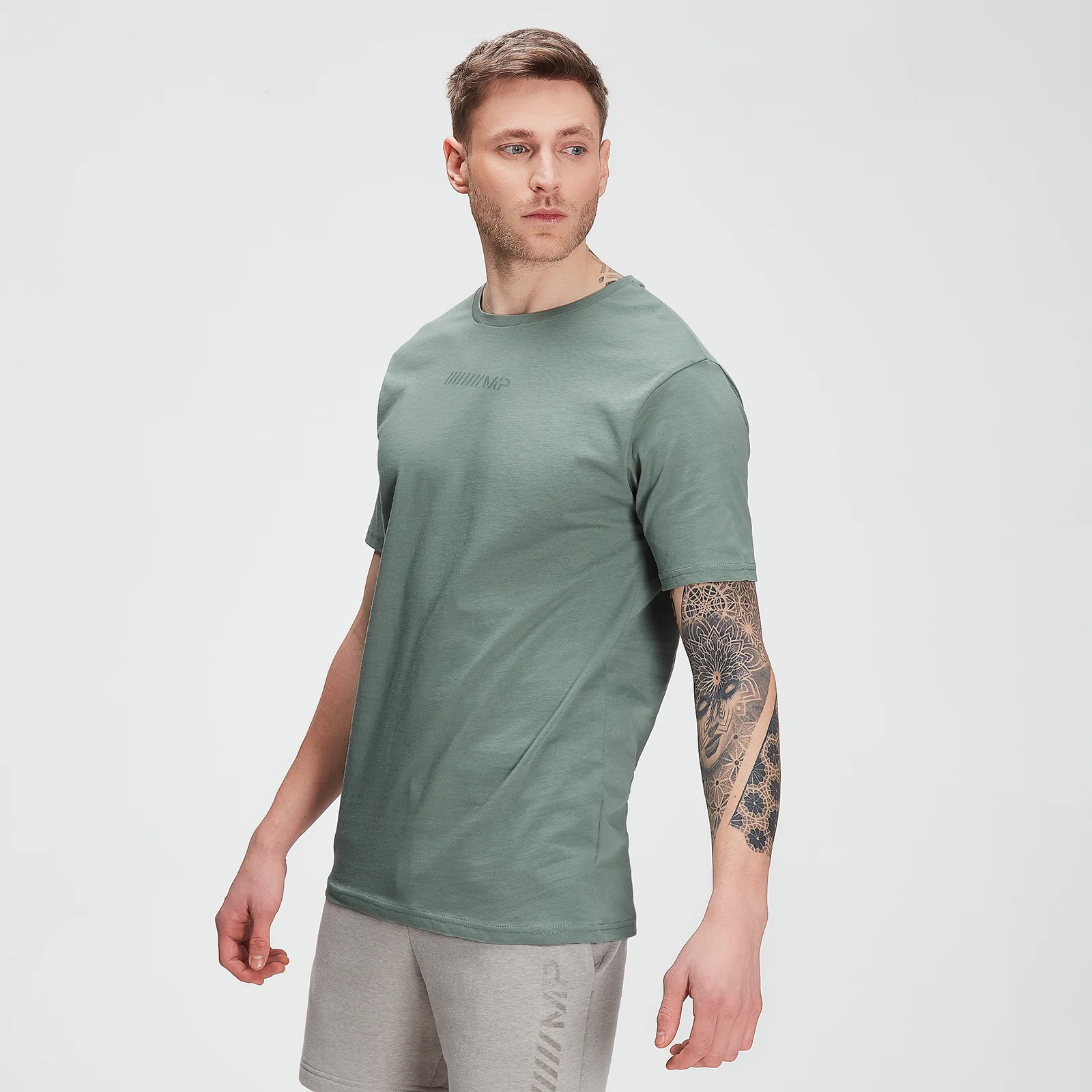 MP Tonal Graphic T-shirt met korte mouwen voor heren – Verwassen groen - XXS Afbeelding 1