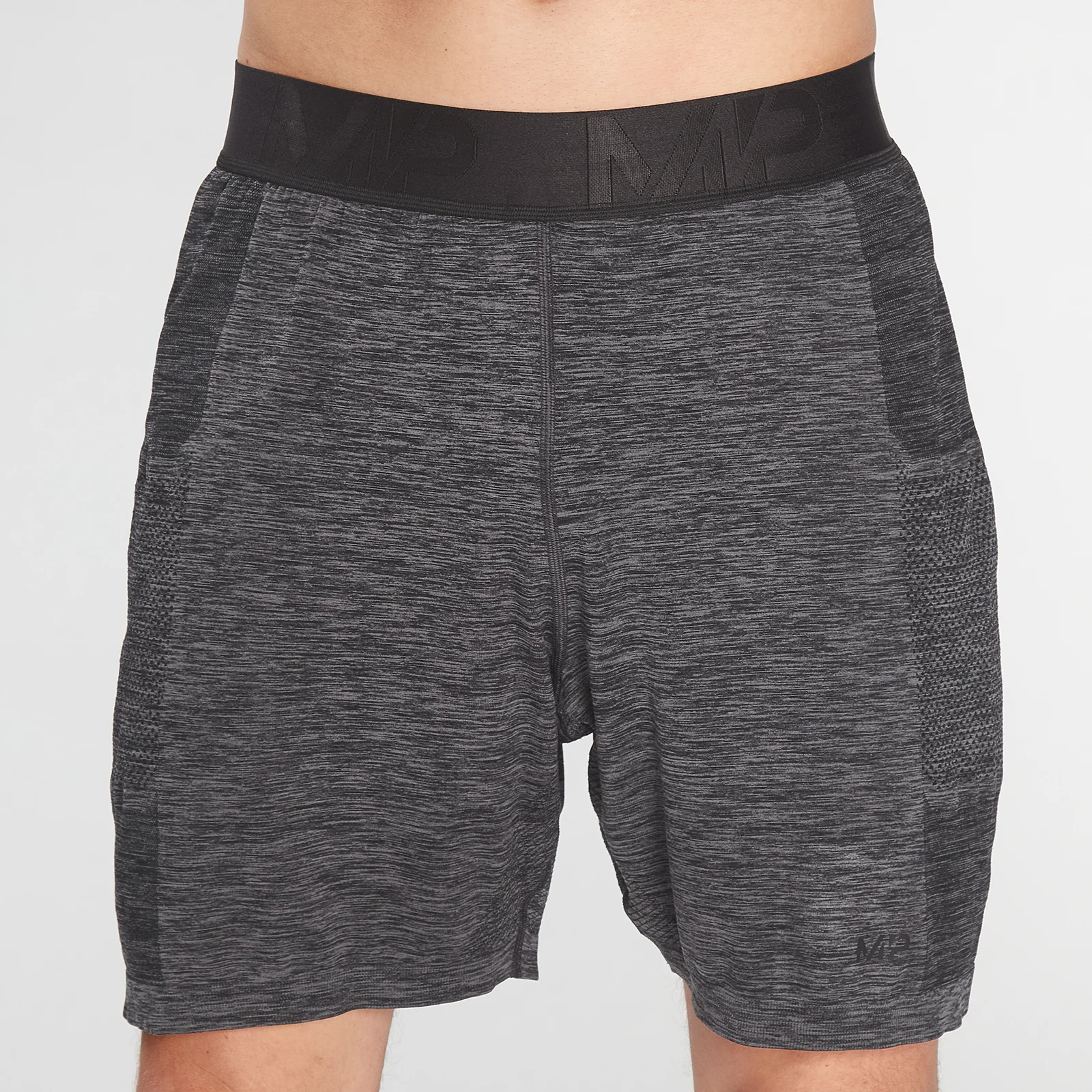 MP Men's Essential Seamless Shorts- Storm Grey Marl - XXS Afbeelding 1
