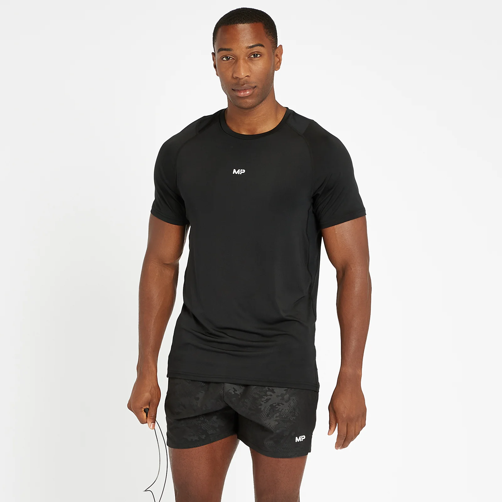 MP Engage T-shirt met korte mouwen voor heren - Zwart - XXS Afbeelding 1
