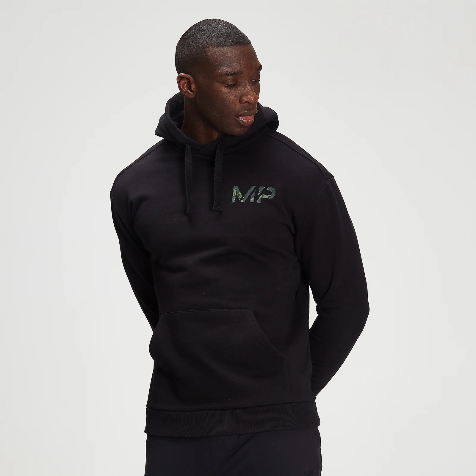 MP Adapt hoodie met gebleekte, zwarte camodessin - Black - XXS Afbeelding 1